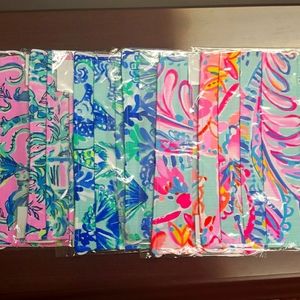 Lot of 6 Lilly Pulitzer fabric face masks